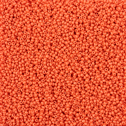 Czech Seed Bead 11/0 Vial Terra Intensive Orange Matt apx23g image