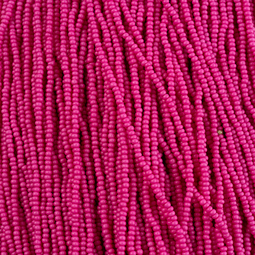 Czech Seed Beads 11/0 Terra Intensive Pink Matt Strung image