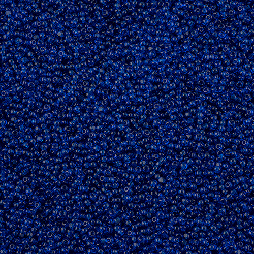 Czech Seed Bead 13/0 Cut Transparent Dark Capri Loose image