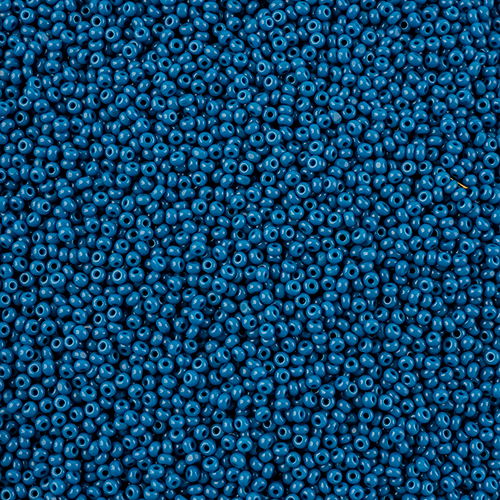 Czech Seed Bead 13/0 Cut Opaque Dark Blue Loose image