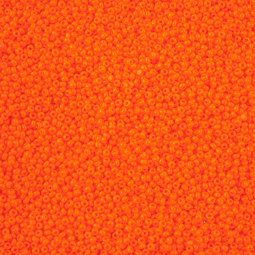 Czech Seed Bead 13/0 Cut 13g vial Opaque Orange image