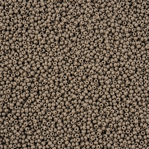 Czech Seed Bead 13/0 Cut Opaque Grey Loose image