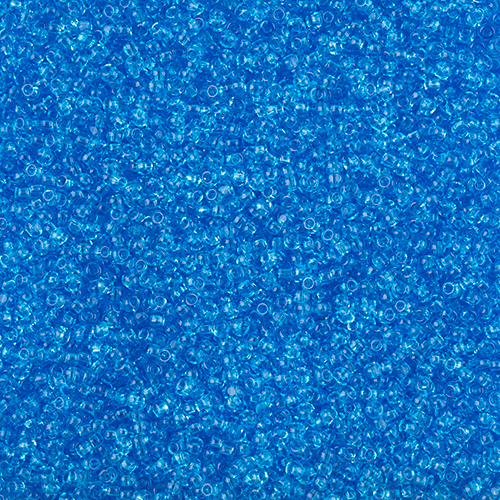 Czech Seed Beads 11/0 Cut apx 13g vial Transparent Light Blue image