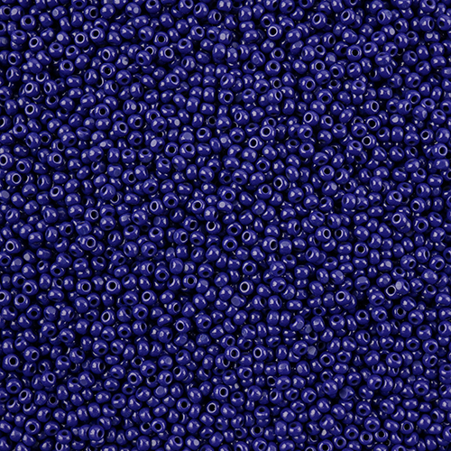 Czech Seed Beads 11/0 Cut apx 13g vial Opaque Dark Royal Blue image
