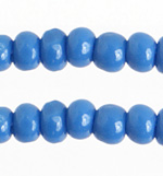 Czech Seed Bead 11/0 Cut Opaque Dark Blue Strung image