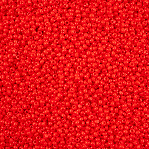 Czech Seed Bead 11/0 Cut Opaque Light Red image