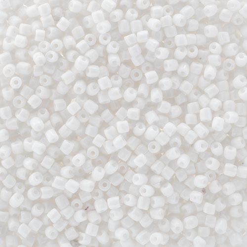 Czech Seed Beads3Cut 9/0 Opaque White Loose image
