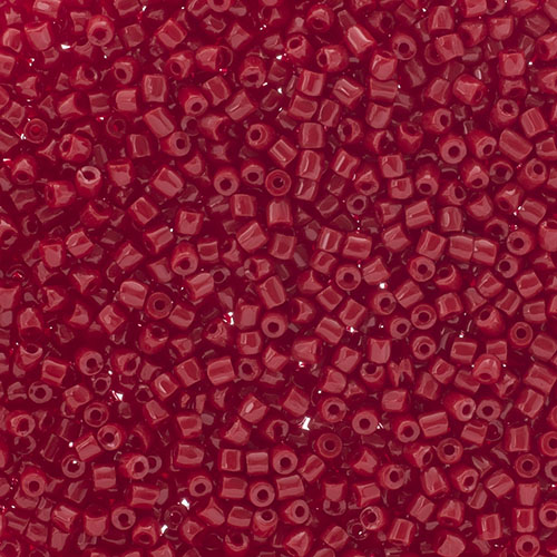 Czech Seed Beads 9/0 3Cut Opaque Medium Red Loose image