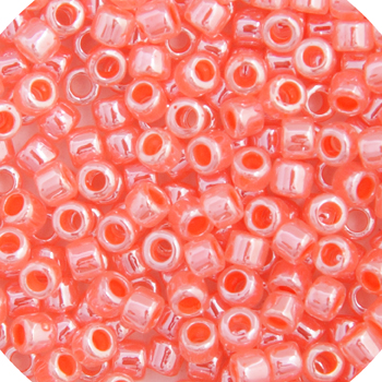 Miyuki Delica 11/0 250g Bag Crystal Salmon Ceylon Lined-Dyed image
