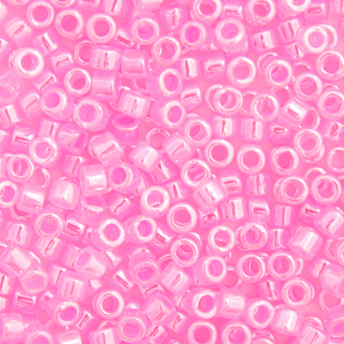 Miyuki Delica 11/0 250g Bag Dark Crystal Pink Ceylon Lined-Dyed image