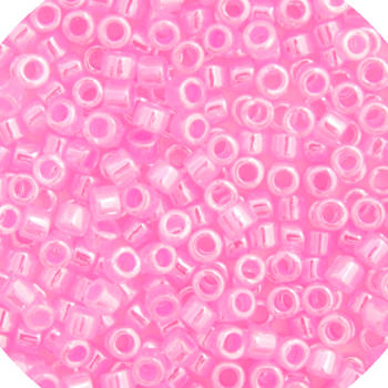 Miyuki Delica 11/0 50g Bag Dark Crystal Pink Ceylon Lined-Dyed image