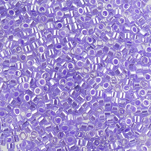 Miyuki Delica 11/0 250g Bag Crystal Purple Ceylon Lined-Dyed image