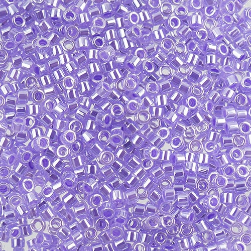 Miyuki Delica 11/0 5.2g Vial Crystal Purple Ceylon Lined-Dyed image
