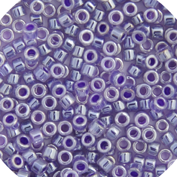 Miyuki Delica 11/0 50g Bag Crystal Violet Ceylon Lined-Dyed image