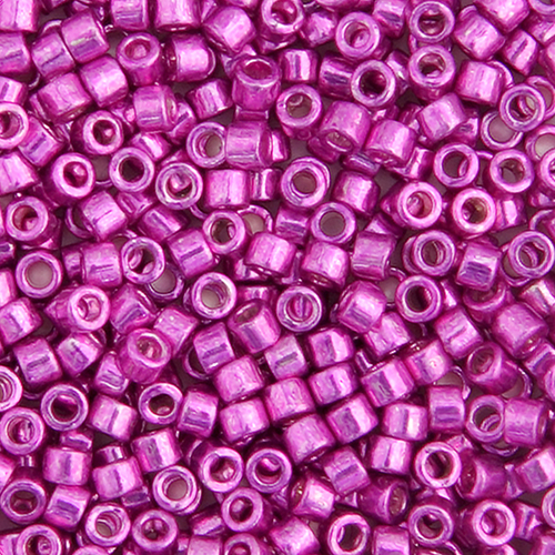 Miyuki Delica 11/0 250g Bag Hot Pink Opaque Glavanized-Dyed image