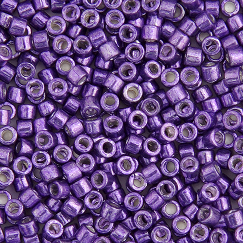 Miyuki Delica 11/0 250g Bag Dark Lilac Opaque Glavanized-Dyed image