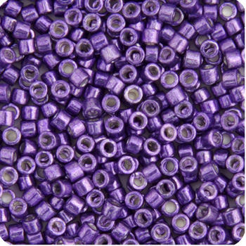 Miyuki Delica 11/0 50g Bag Dark Lilac Opaque Glavanized-Dyed image