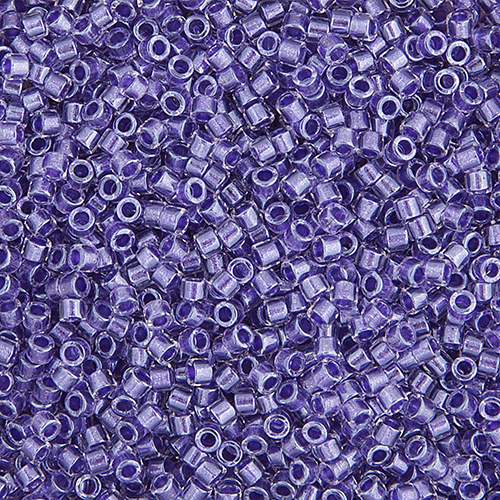 Miyuki Delica 11/0 50g Bag Purple Sparkle Crystal Lined image