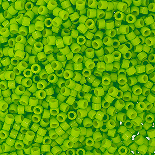 Miyuki Delica 11/0 250g Bag Duracoat Opaque Dyed Neon Green image