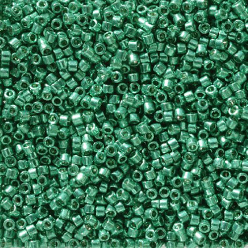 Miyuki Delica 11/0 50g Bag Duracoat Galvanized Emerald Green image