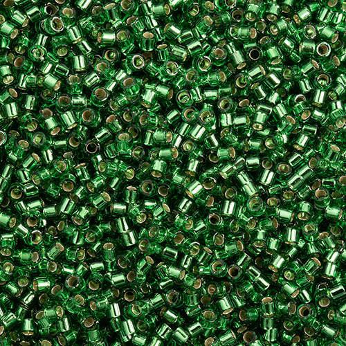 Miyuki Delica 10/0 250g bag Light Green Silverlined image