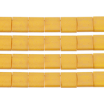 Miyuki TILA Bead 5x5mm 2 Hole Mustard Opaque Matte image