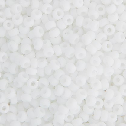 Miyuki Seed Bead 6/0 Chalk White Opaque Matte image