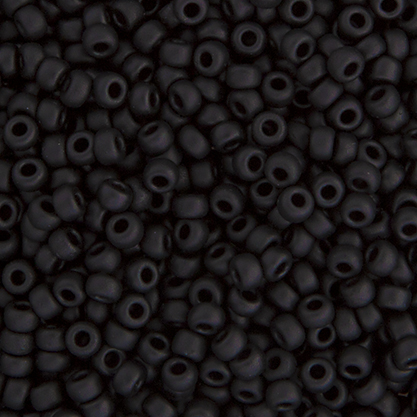 Miyuki Seed Bead 8/0 Black Matte image