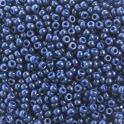 Miyuki Seed Bead 8/0 Navy Blue Dyed Duracoat image