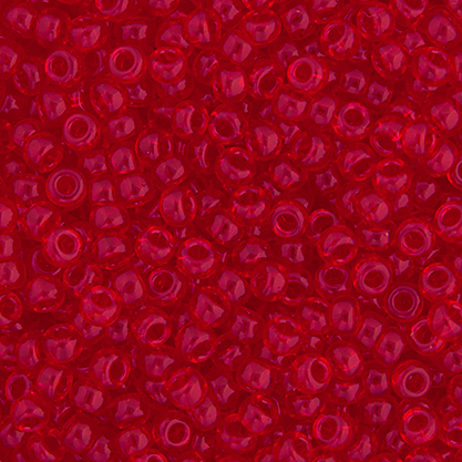 Miyuki Seed Bead 11/0 apx.22g Red Orange Transparent image