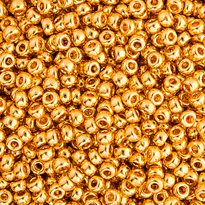 Miyuki Seed Bead 11/0 apx.5.2g 24kt Gold Plated image