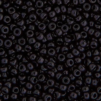 Miyuki Seed Bead 11/0 apx.22g Black Opaque image