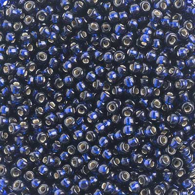 Miyuki Seed Bead 11/0 apx 22g Duracoat Navy Blue Dyed S/L image