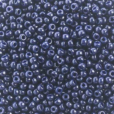 Miyuki Seed Bead 11/0 apx 22g Duracoat Indigo Navy Blue Dyed image