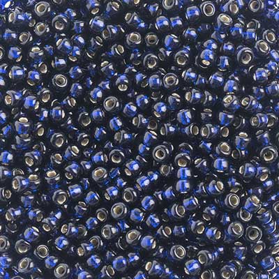 Miyuki Seed Bead 15/0 apx 22g Duracoat Navy Blue Dyed S/L image