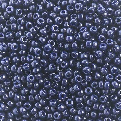 Miyuki Seed Bead 15/0 apx 22g Duracoat Indigo Navy Blue Dyed image
