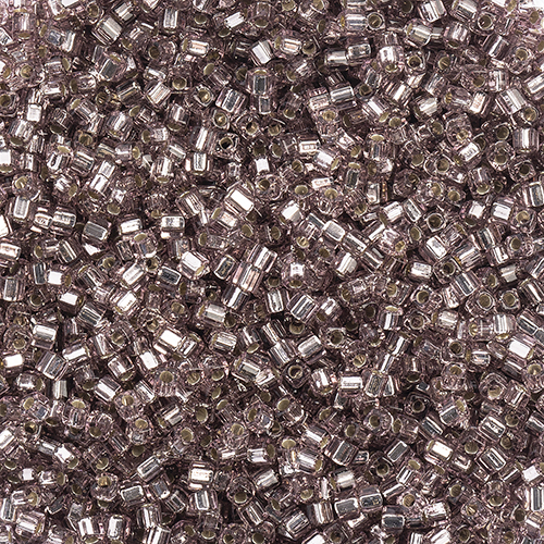 Miyuki Square/Cube Beads 1.8mm Smoky Amethyst Silverlined image