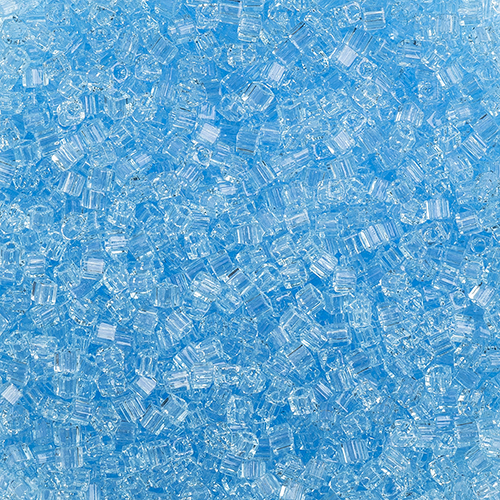 Miyuki Square/Cube Beads 1.8mm Aqua Transparent image