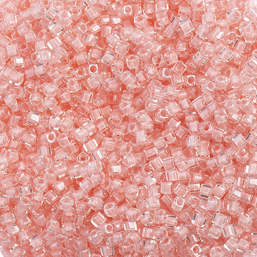 Miyuki Square/Cube Beads 1.8mm apx 20g Coral Luster image