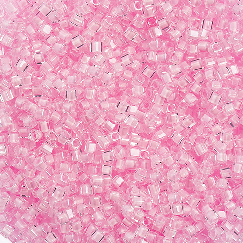 Miyuki Square/Cube Beads 1.8mm apx 20g Pink Luster image