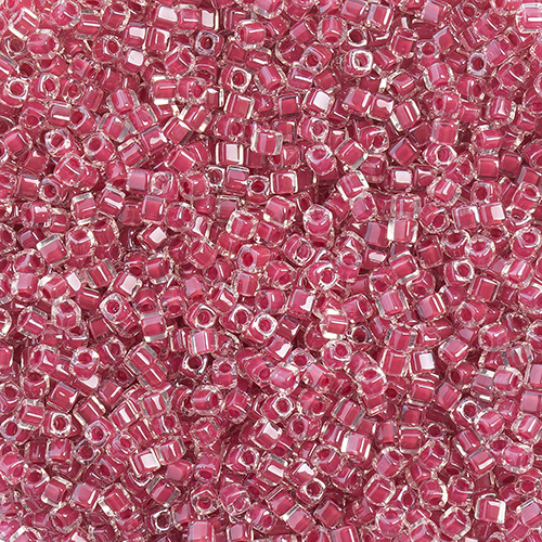 Miyuki Square/Cube Beads 1.8mm Strawberry Luster image
