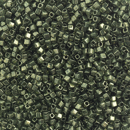 Miyuki Square/Cube Beads 1.8mm Olive Gold Luster image