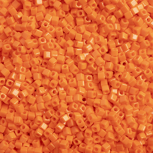 Miyuki Square/Cube Beads 1.8mm apx 20g Orange Opaque image