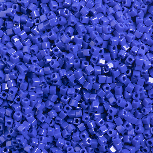 Miyuki Square/Cube Beads 1.8mm apx 20g Cobalt Blue Opaque image
