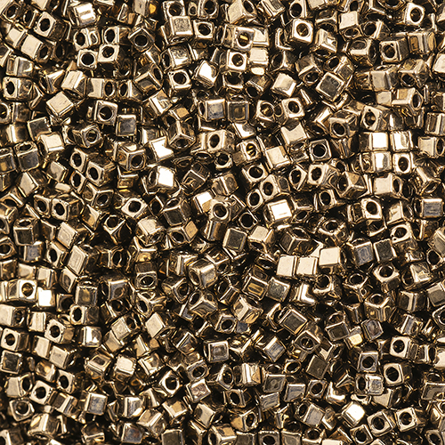 Miyuki Square/Cube Beads 1.8mm apx 20g Bronze Opaque Metallic image