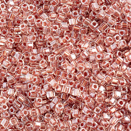 Miyuki Square/Cube Beads 1.8mm Salmon Luster image
