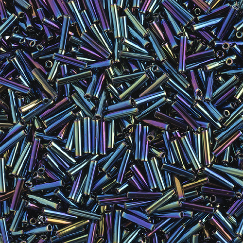 Miyuki Slender Bugle 1.3x6mm Variegated Iris Metallic image