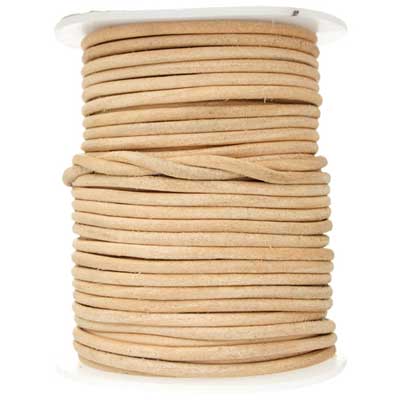 Dazzle-It Genuine Leather Cord 3mm Natural image