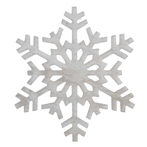 Christmas Wall Art - Snowflake White 8in image